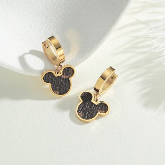 Gold Charm Jewelry Set | Necklace Bracelet Earrings | Adjustable | Boutique - Picture 2 of 7